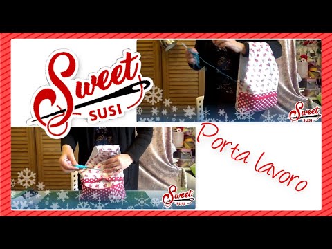 ??️ Borsa lavoro porta gomitolo e accessori  uncinetto e ferri Tutorial passo passo  SWEET SUSI