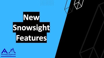 The LATEST features in Snowflake