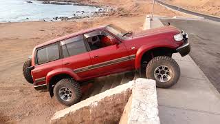 Toyota Land Cruiser J80 Up The Stairs