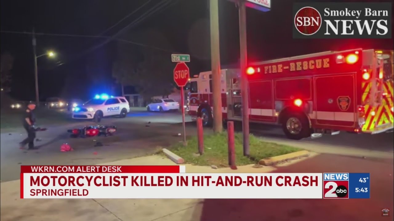 Motorcyclist killed in hit-and-run crash in Springfield - YouTube