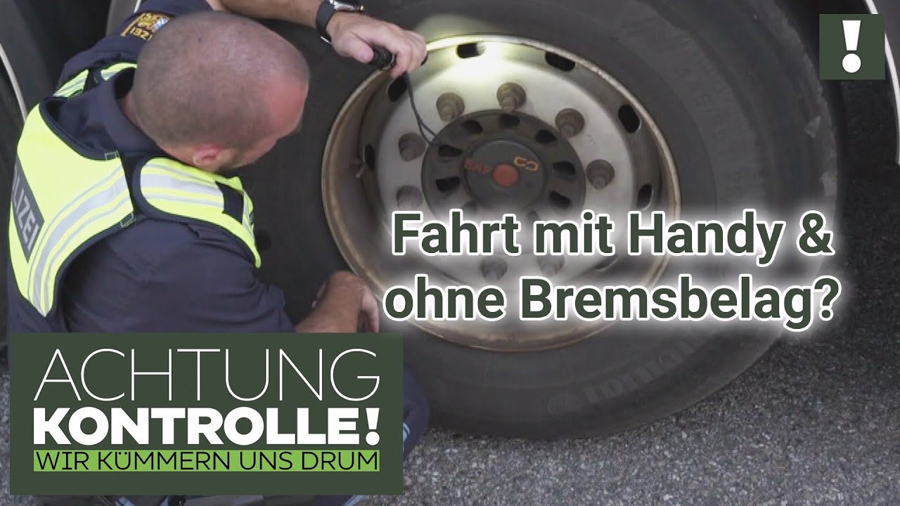 HANDYSÜNDER im 40-Tonner mit DEFEKTEN Bremsen!?  | Achtung Kontrolle