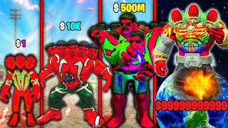 FRANKLIN UPGRADE $1 TO $1,000,000,000 RED HULK IN GTA5