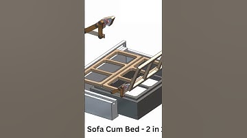 Sofa cum bed model#solidworks #
