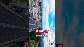 Ambur Drone View Ambur Town Ambur Bus Stand