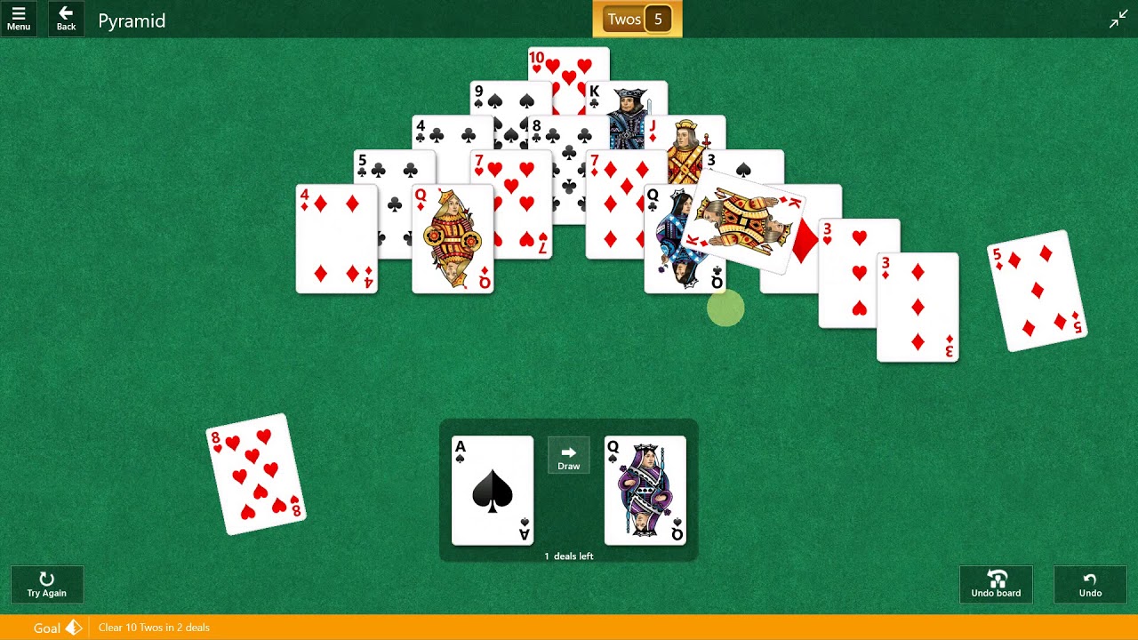 microsoft solitaire collection in windows 10 pyramid game download
