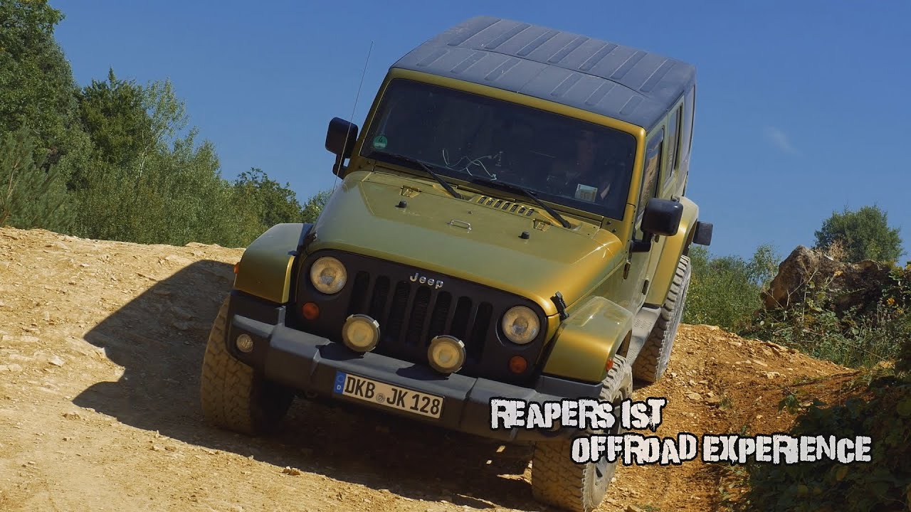 1st Offroad Experience With My Jeep Wrangler Jku Offroadpark Langenaltheim Youtube