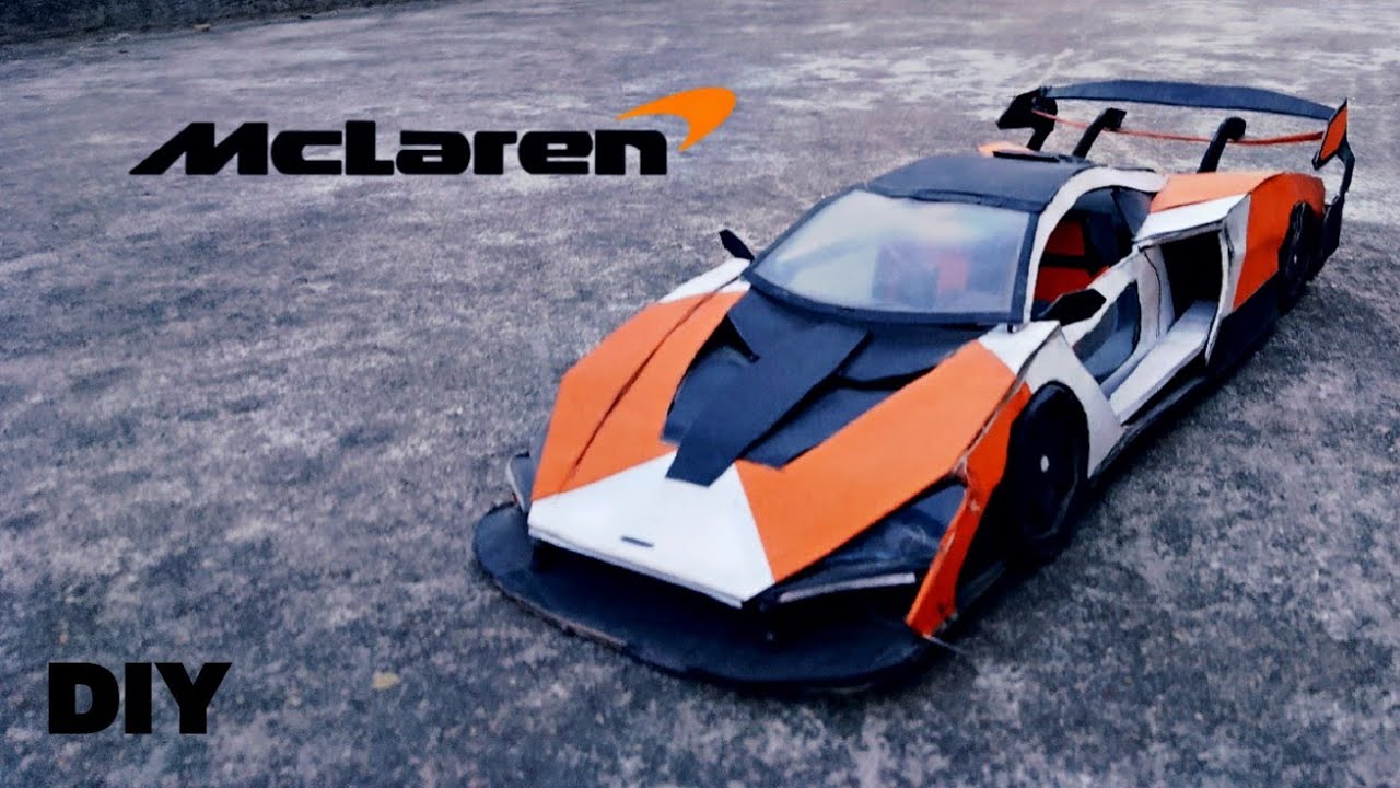 McLaren senna gtr from cardboard. #mclaren  #craft. How to make McLaren senna gtr from cardboard