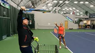 Tennis lesson with Jason and Marie screenshot 5