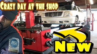 J.T. to the RESCUE. Do Hunter make the BEST Front end Alignment Equipment? CRAZY day at the shop.