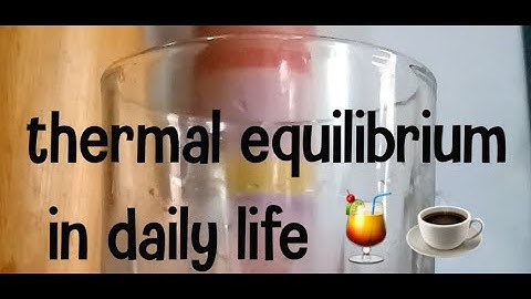 Thermal Equilibrium in Daily Life