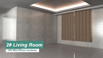 3Ds Max 2021 + V-ray 5  Tutorial [  Living Room  ] By #youtith