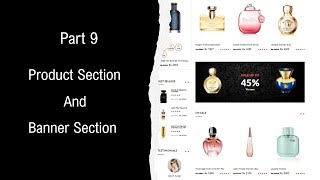 Responsive E-Commerce Website (Perfume Website) using HTML, CSS, jQuery | Part 9 (Product, Banner)