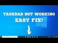 How to fix your windows task bar  2022