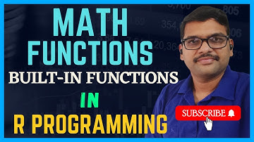 MATH FUNCTIONS (BUILT-IN FUNCTIONS) IN R - PROGRAMMING || BUILT-IN FUNCTIONS IN R - PROGRAMMING