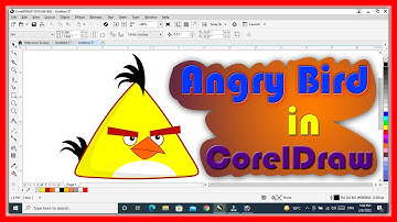 How to draw Angry Bird in CorelDraw | #Angrybird #Coreltutorial