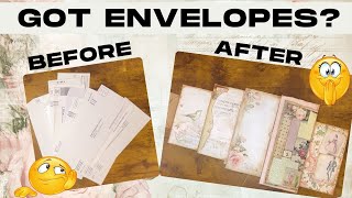 ȚUTORIAL Junk Mail Envelope Journal #trashtotreasure 