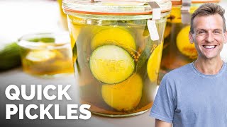 Bread and Butter Quick Pickles | Quickles!