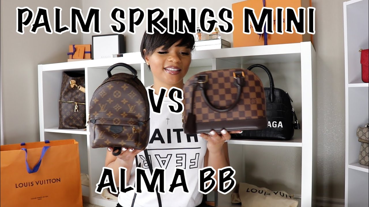 Louis Vuitton Palm Springs Mini VS Alma BB (Kia Tache Bag Battles
