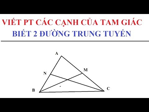 Video: Cách Tìm Cạnh Của Tam Giác Nếu Biết Trung Tuyến Và Cạnh Của Nó