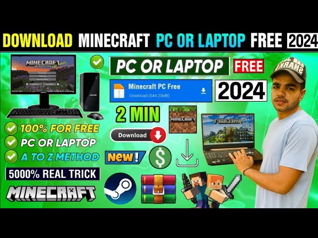 🎮 MINECRAFT DOWNLOAD PC, HOW TO DOWNLOAD MINECRAFT FOR FREE ON PC &  LAPTOP