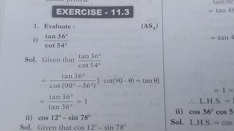 Class 10th Mathmatices CH=11 EX=11.3 Trigonometry/Solutions/Question & Answer/Telangana State Board.