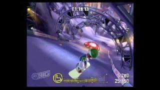 SSX On Tour GameCube Gameplay - Luigi gets his groove on!