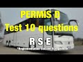 Permis d 10 questions  fiche rse