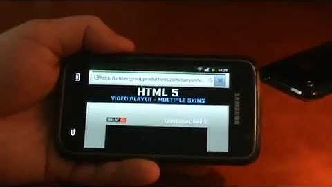 Android Test - HTML5 Video Player with Multiple Skins
