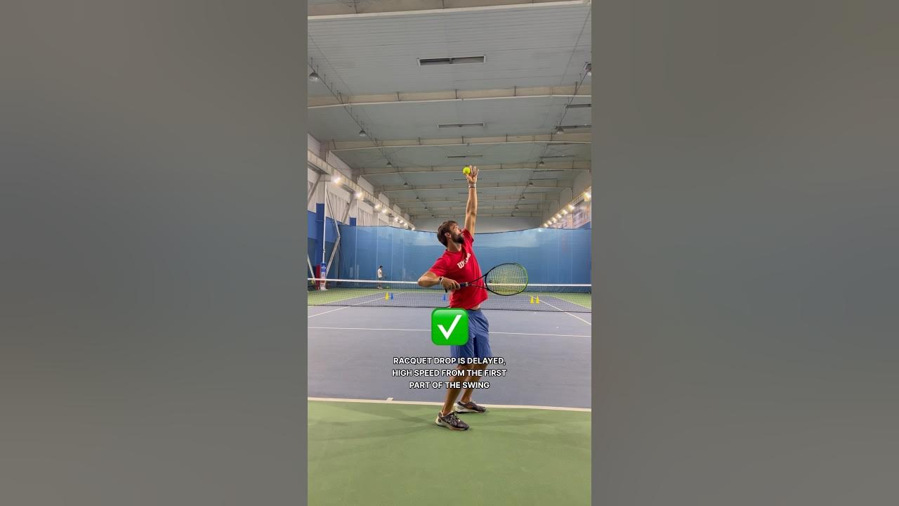 CORRECT SERVE RACQUET DROP FLOW! 👌 tenfitmen tennisserve 