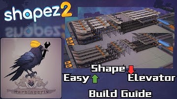 Build Guide Shape Elevator - Easy 1x1  Tutorial for Shapez 2 #harbingeriv #Buildguide #shapez2
