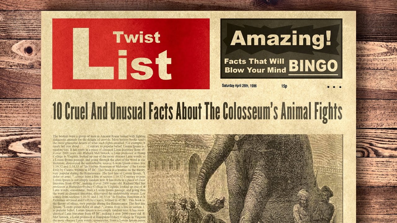 10 Cruel And Unusual Facts About The Colosseum’s Animal Fights