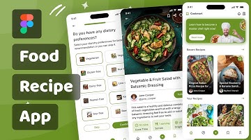 Designing a Delicious Food Recipe App Layout in Figma: Mastering Figma for a Professional Look