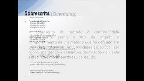 Sobrecarga e Sobrescrita