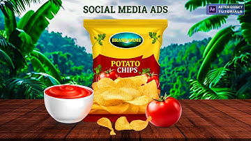Chips advertisement in after effects | Product animation after effects | After effects tutorial