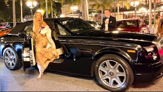 Billionaires VIP Nightlife | PRINCE Albert ll | Monaco Bal de la Rose 2024 l SUPERCARS