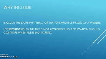 PHP Include and Header Functions