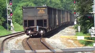 #4153 CSX E780-09 Empty Coal train & NS 95? Local Mix Freight with a SD70M