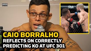 Caio Borralho Reacts To Brutal Paul Craig KO, Jared Cannonier Callout | UFC 301