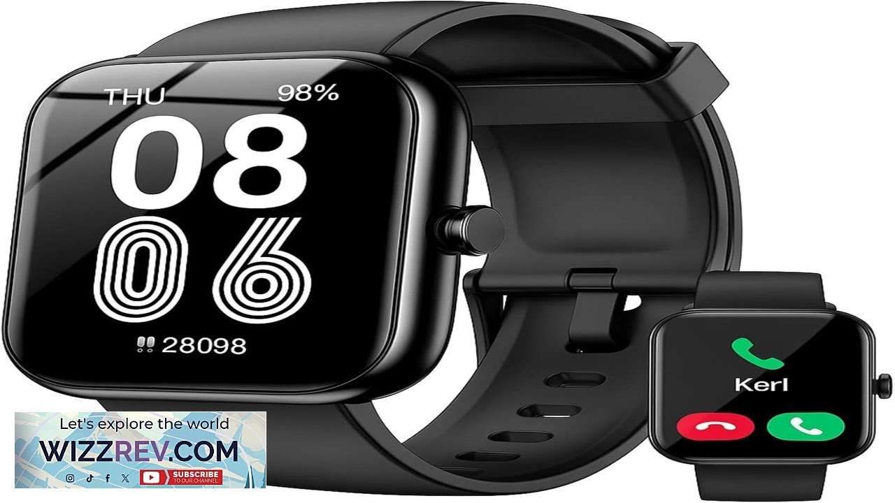 Smart Watch with Alexa Built in 1.83" HD Touchscreen Digital Bluetooth Calling IP68