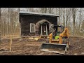 Saving the abandoned cabin from collapse  new foundation