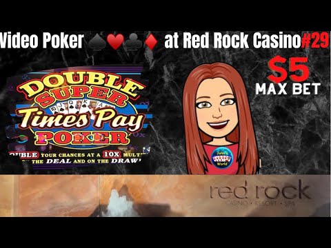 Video Poker 🎄 @Red Rock 29 - Double Super Times Pay DDB $5 Max Bet E137 #videopoker,#casinos,#vegas