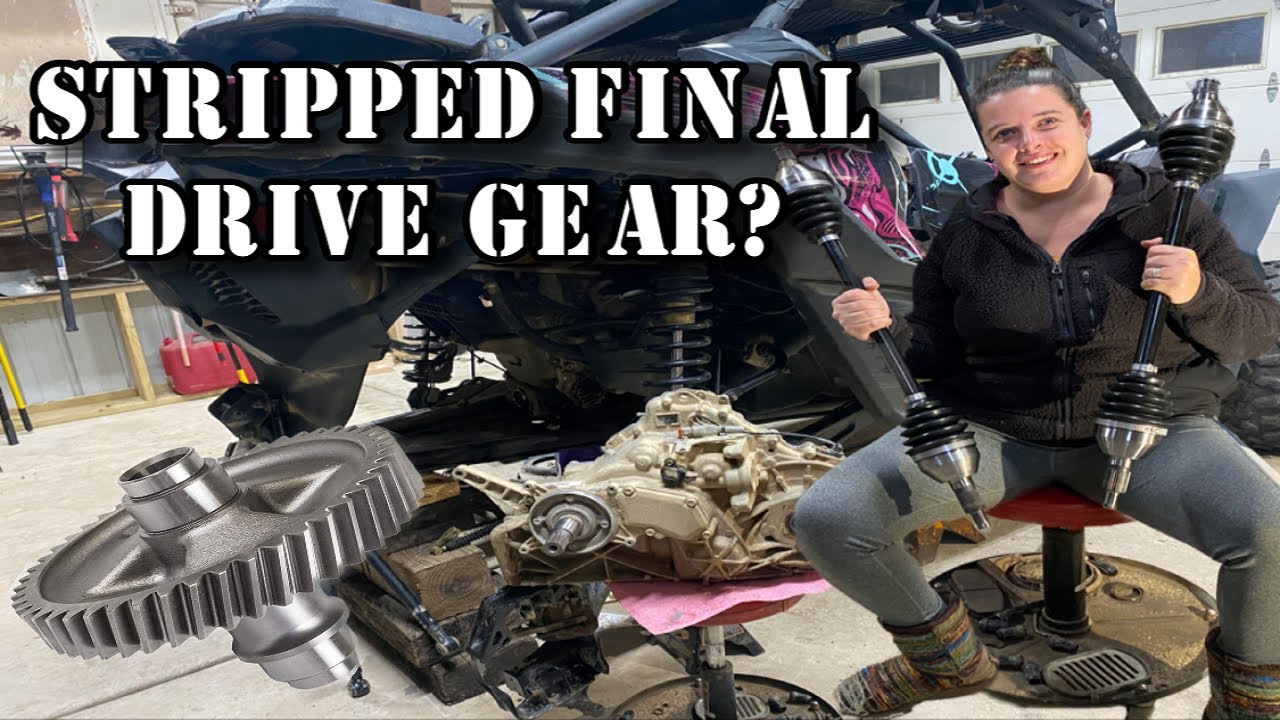 Can Am Maverick X3: Разорванная шестерня главной передачи | Изношенные шлицы полуоси | Восстановл...