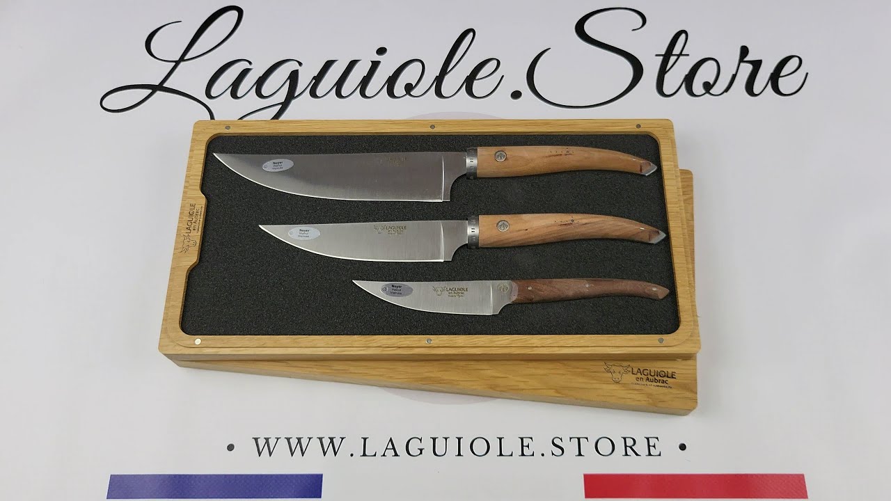 Laguiole en Aubrac - couteau à viande 20cm - Série Gourmet - Wengé - couteau  de cuisine