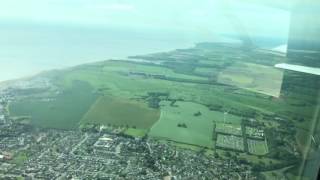 Flying over Lowestoft in Suffolk