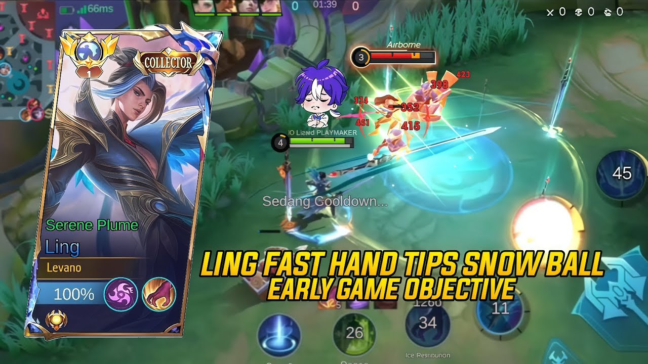 TIPS FOR PLAYING HERO LING SNOW BALL EARLY GAME -MOBILE LEGENDS