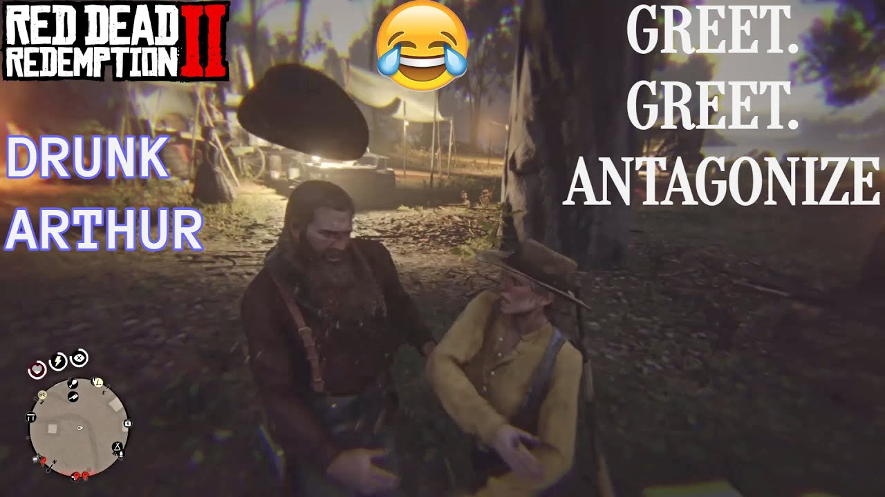 Drunk Arthur Morgan Roasts Everyone In Camp - #rdr2 - YouTube