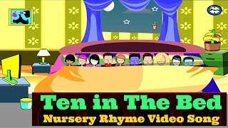 Kids Rhymes | Ten in The Bed 2d Rhyme|NurseryRhymes| Video Song For #Kids