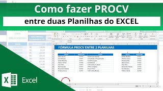🔹[Excel] Como usar a Função PROCV entre duas PLANILHAS no Excel (Fórmula PROCV Passo a Passo)