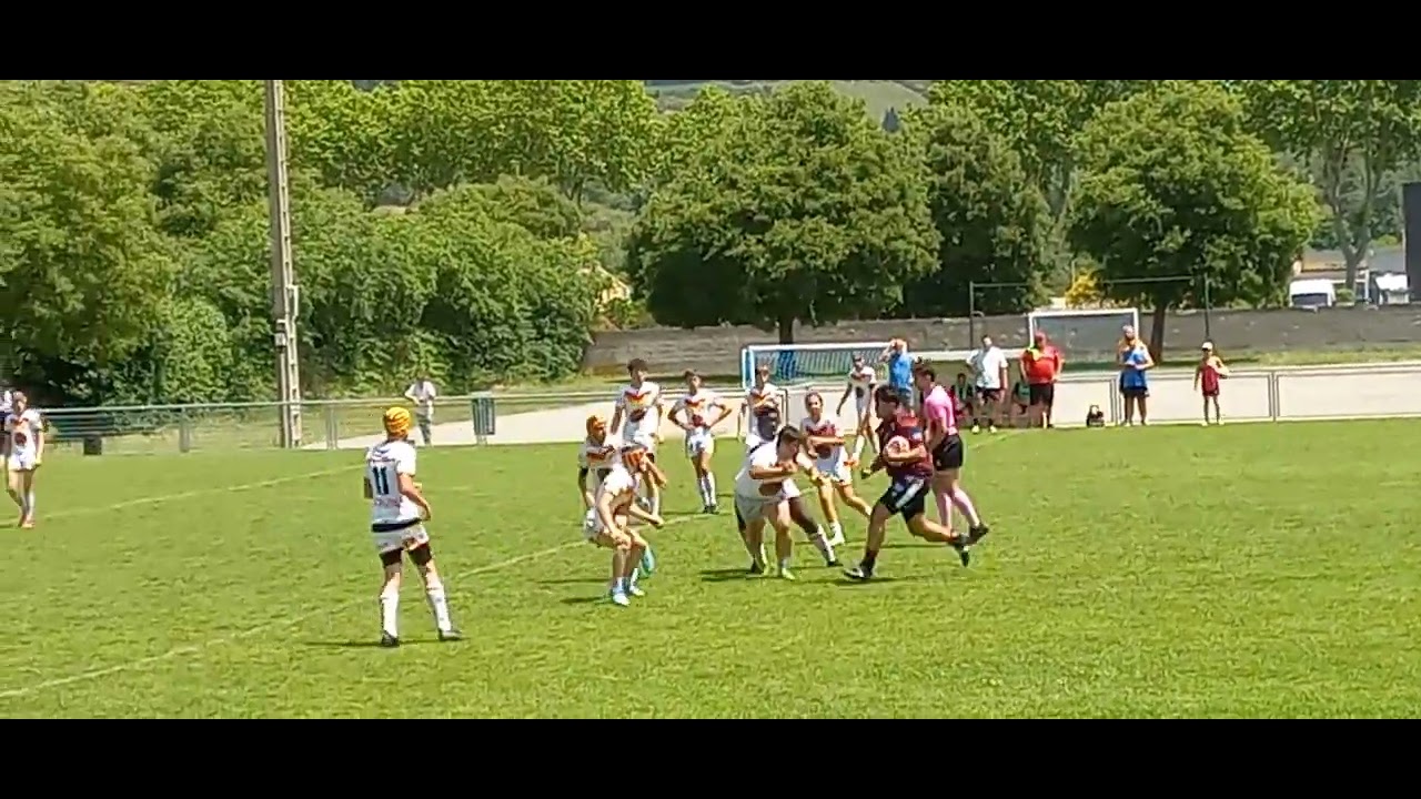 1/4 de finale  U15 Limoux XIII  - XIII catalan 2 31/05'/2025 1ere mi-temps
