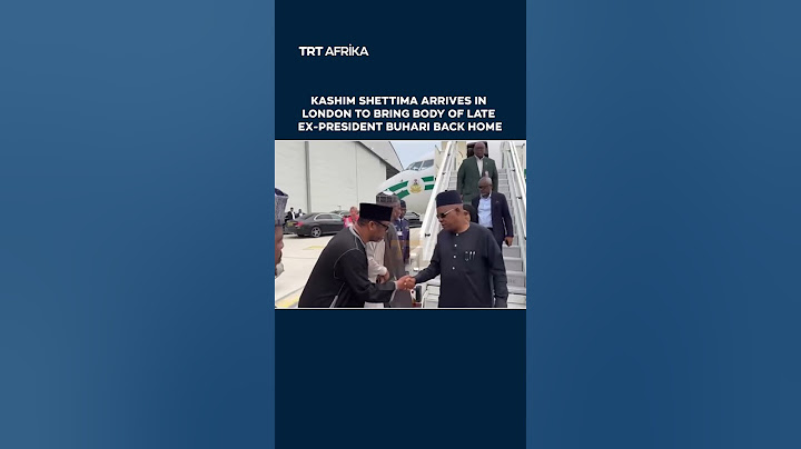 Nigeria's VP Shettima To Accompany The Body Of Former President Muhammadu Buhari  To Nigeria
